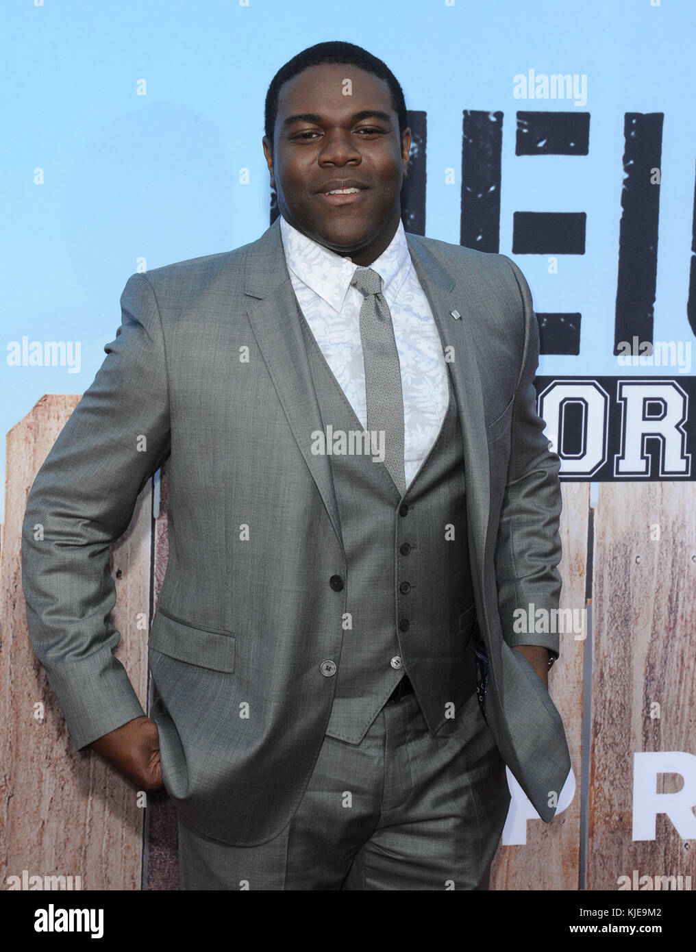 WESTWOOD, CA - MAY 16: Sam Richardson arrives at the premiere of Universal Pictures' 'Neighbors 2: Sorority Rising' at the Regency Village Theatre on May 16, 2016 in Westwood, California.    People:  Sam Richardson Stock Photo