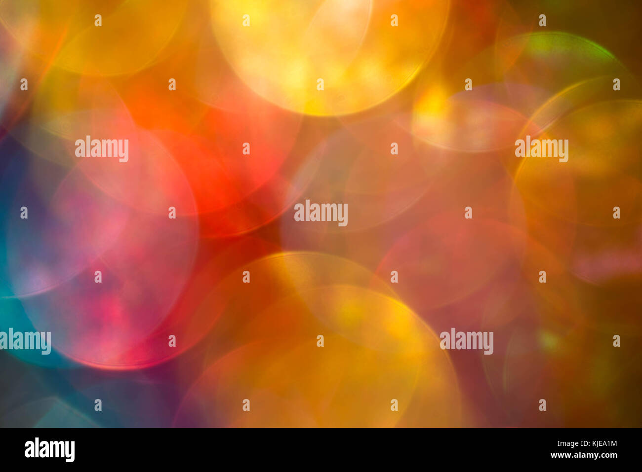 multicolored abstract lights background with bokeh Stock Photo