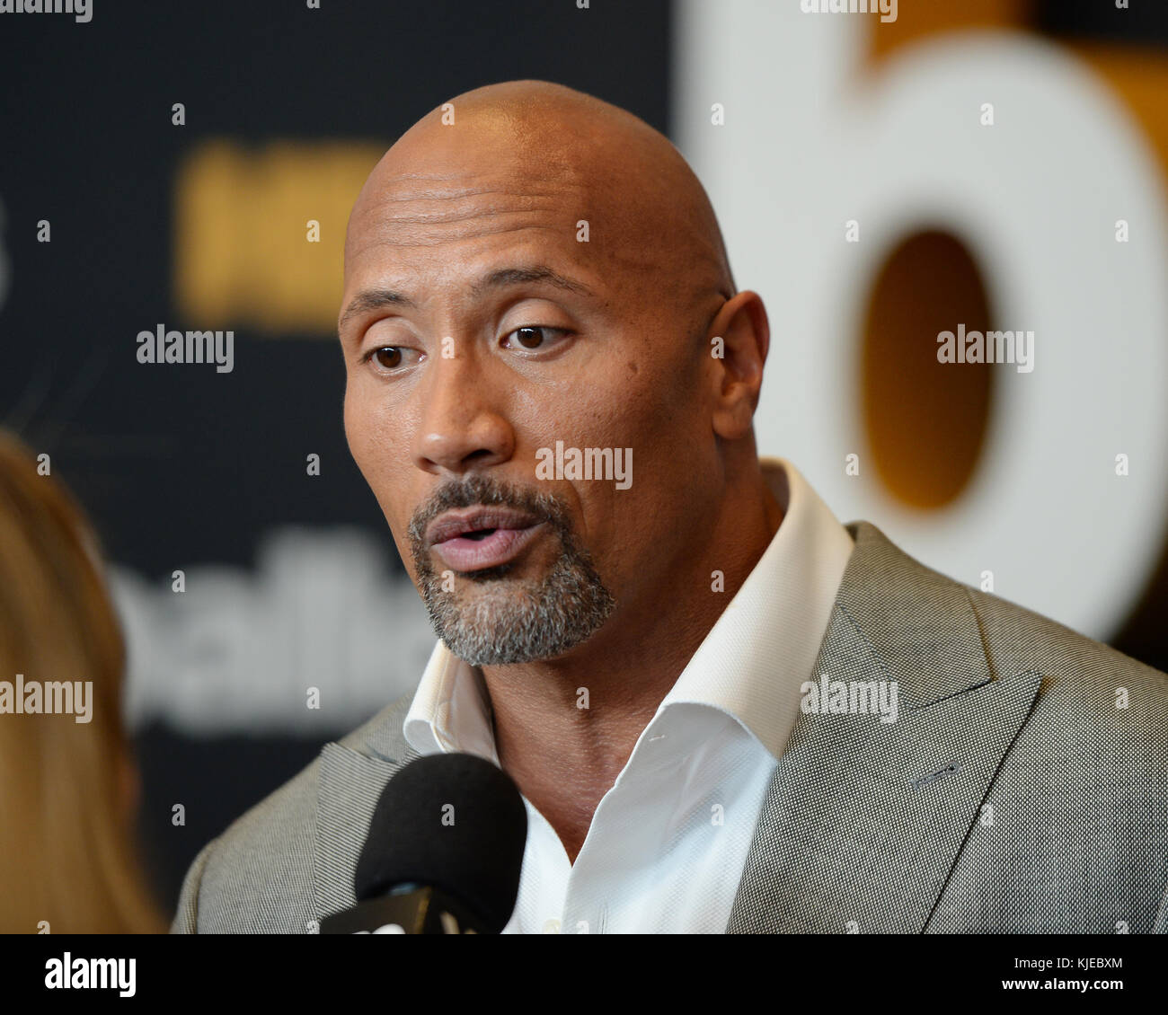 MIAMI BEACH, FL - JULY 14: Dwayne Johnson attends the HBO Ballers