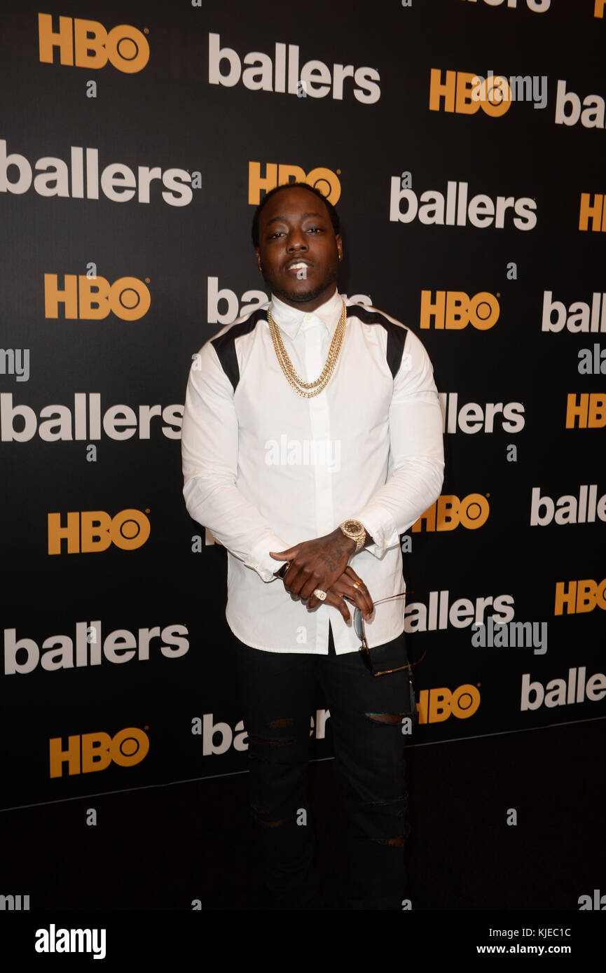 MIAMI BEACH, FL JULY 14 Dule Hill attends the HBO Ballers Season 2