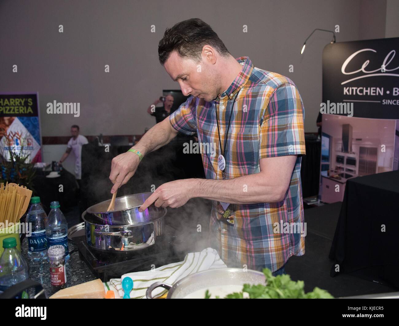 HALLANDALE, FL - MAY 20: Rocco DiSpirito attends the Savor the flavors from South Florida's Top Restaurants at the Obies: A Taste of South Florida on May 20, 2016 in Hallandale, Florida.   People:  Rocco DiSpirito Stock Photo