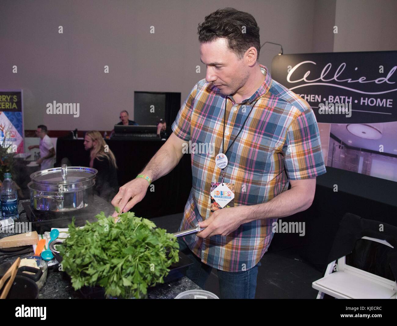 HALLANDALE, FL - MAY 20: Rocco DiSpirito attends the Savor the flavors from South Florida's Top Restaurants at the Obies: A Taste of South Florida on May 20, 2016 in Hallandale, Florida.   People:  Rocco DiSpirito Stock Photo