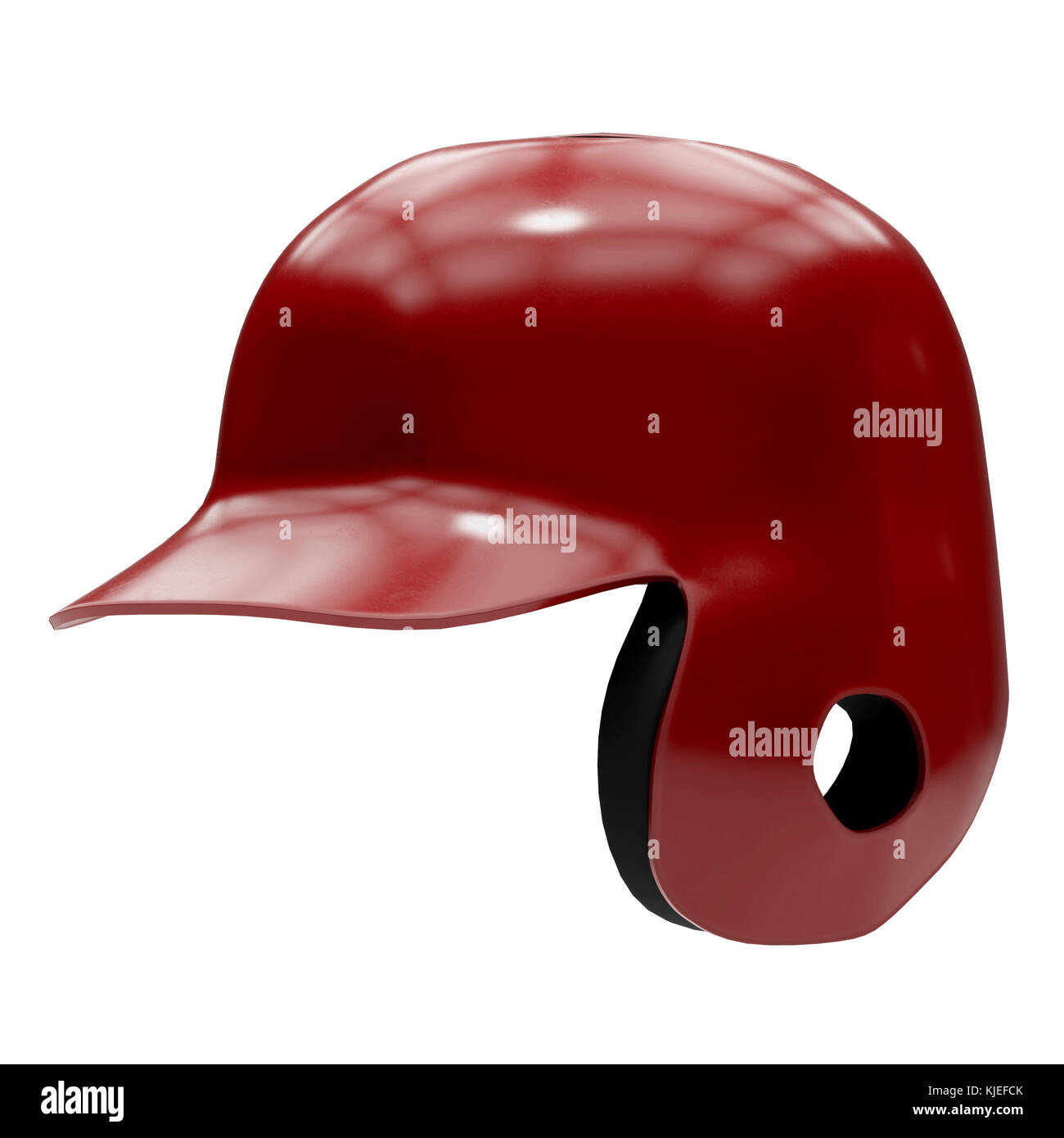 Baseball batting helmet with one ear protect Stock Photo Alamy