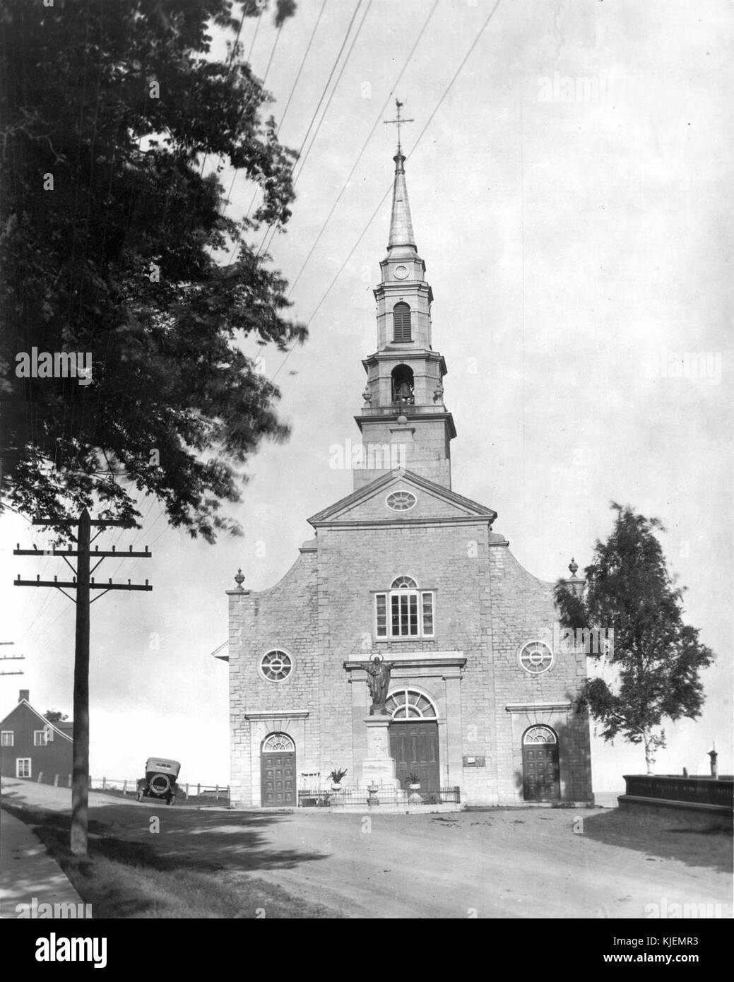 Eglise Saint Jean de l ile d Orleans 01 Stock Photo Alamy