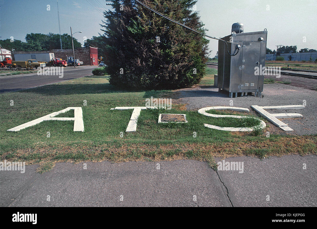AT&SF Cherryvale, KS in August 1983 (22341469786 Stock Photo Alamy