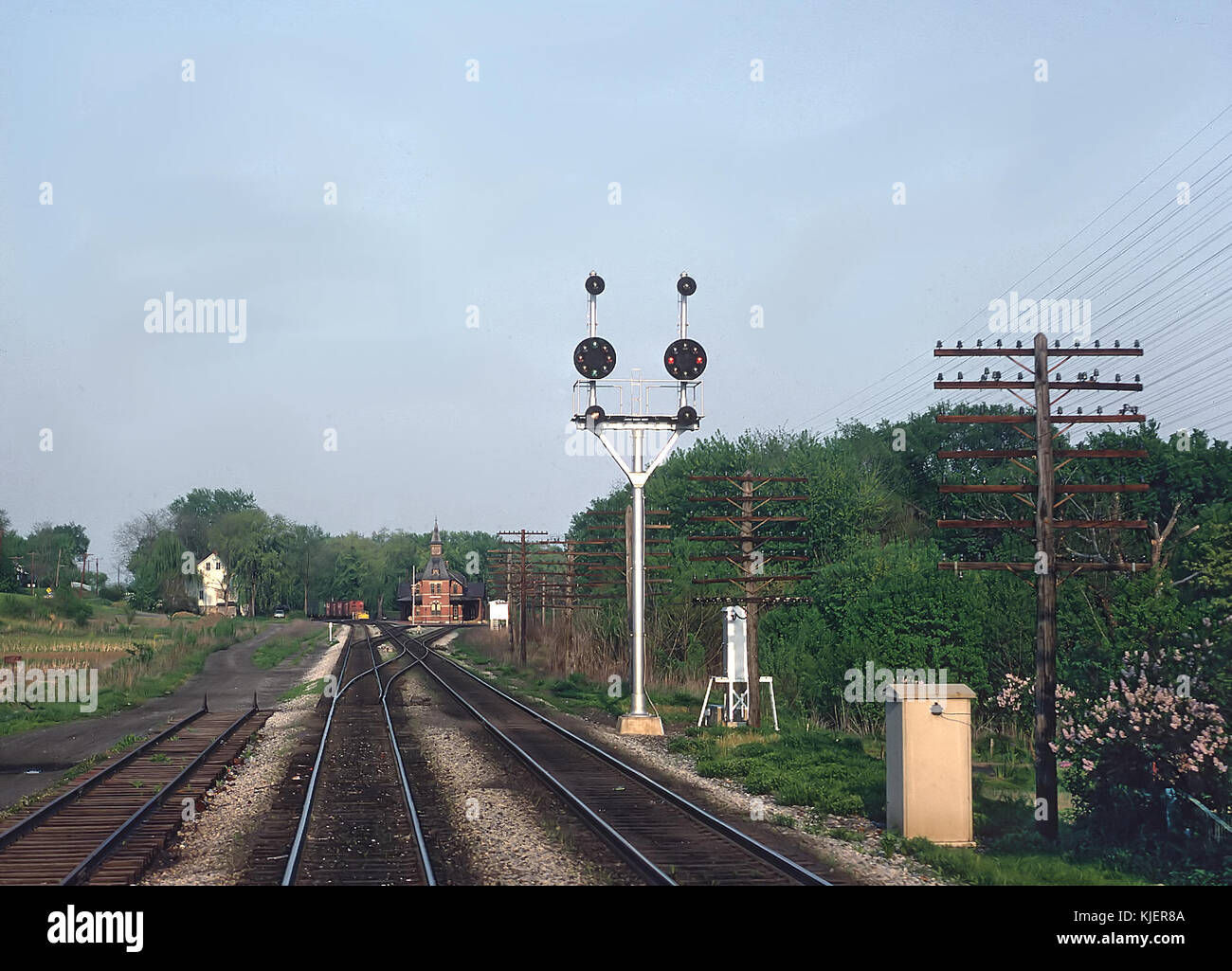 B&O at Point of Rocks, MD on May 3, 1969 (22337730689 Stock Photo Alamy