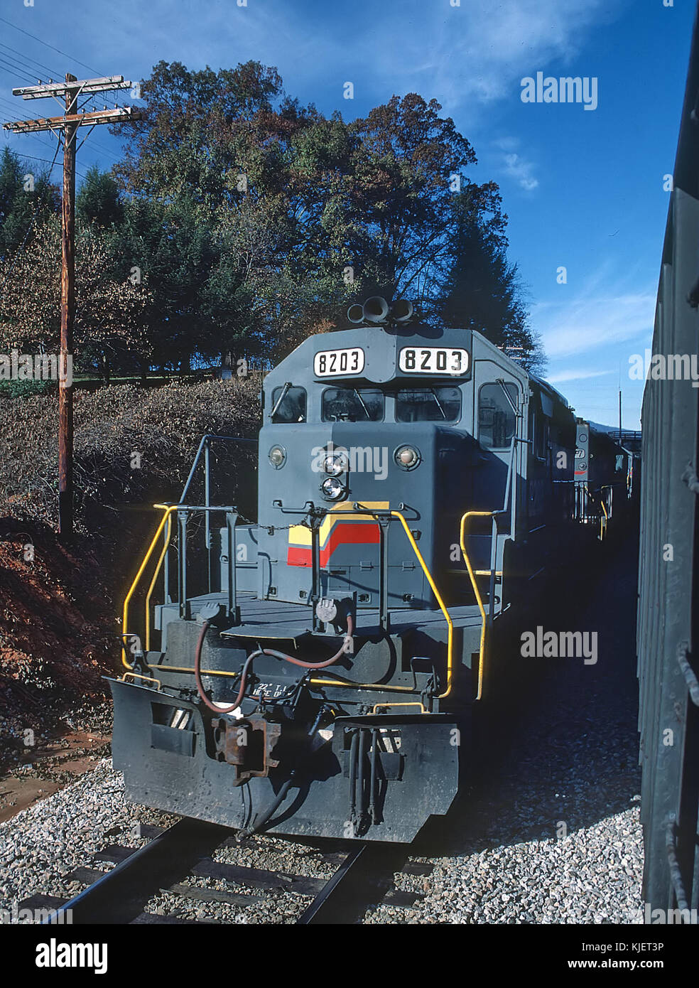 CRR 8203 at Marion, NC on November 18, 1986 (22144510484) Stock Photo