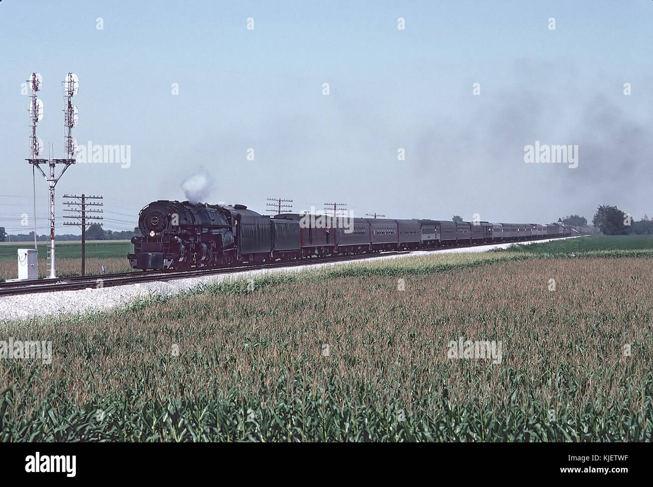 N&W 1218 Bellevue, OH on August 7, 1988 (22337127574) Stock Photo