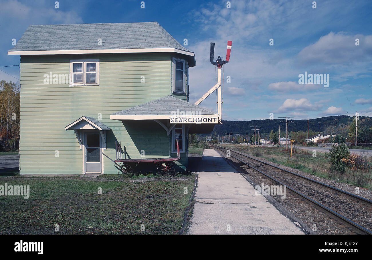 Algoma Central Depot Searchmont, ON on October 3, 1988 (22517017567