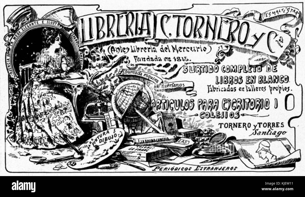 Libreria Tornero de Santiago 1903 Stock Photo Alamy
