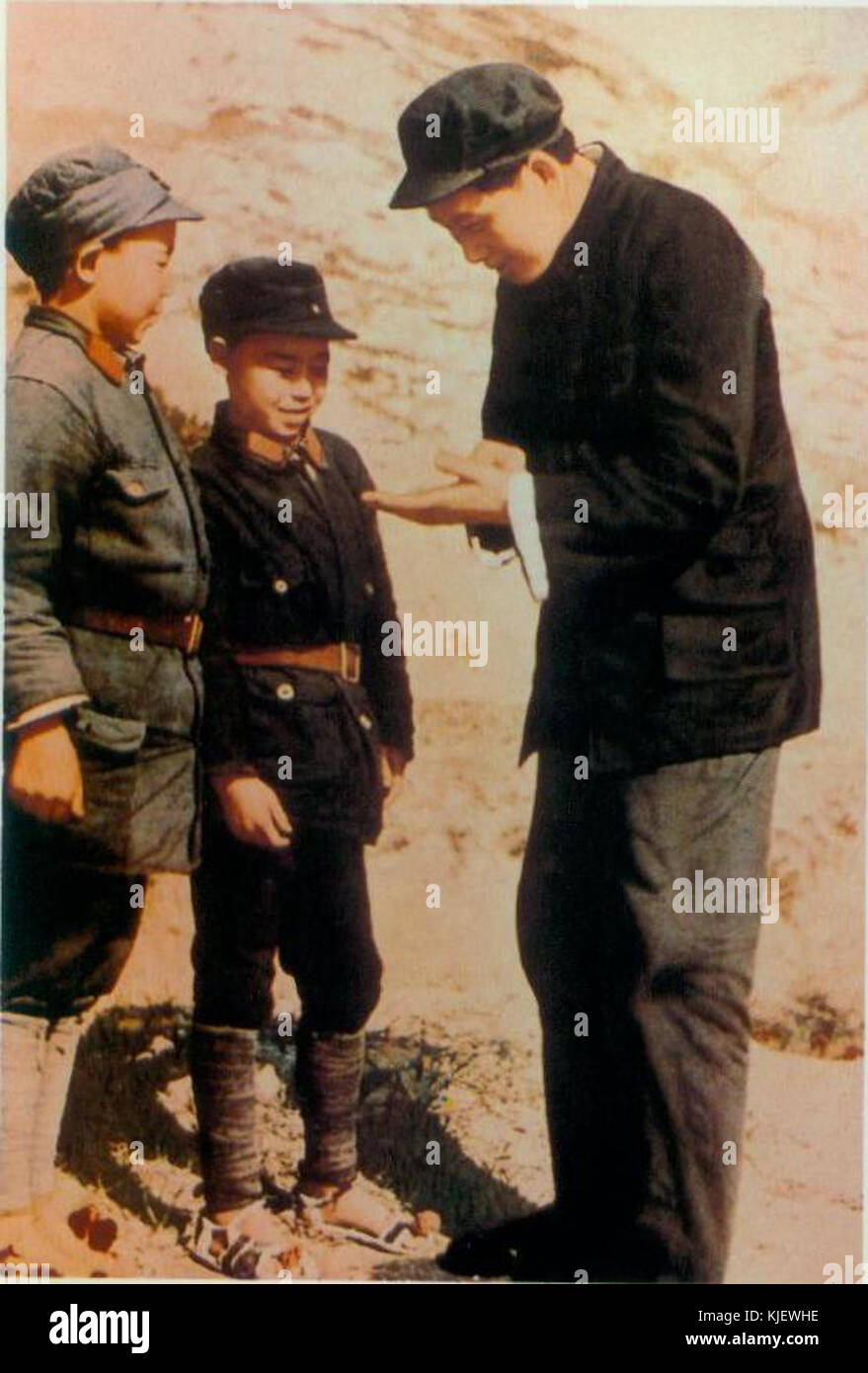 Mao in Yan'an Stock Photo