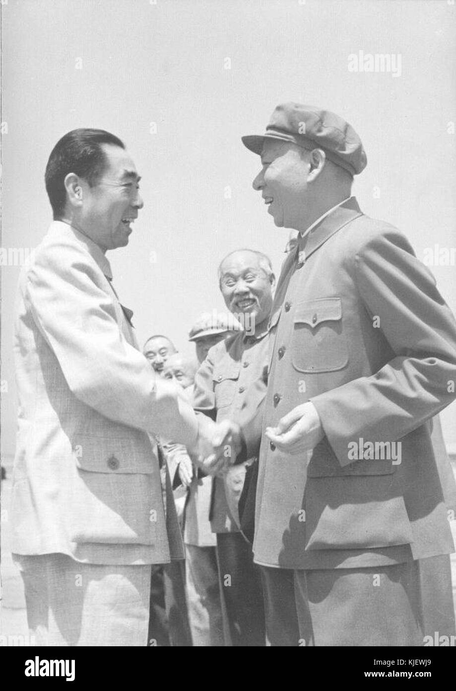Zhou Enlai came back from Bandung Conference Stock Photo - Alamy
