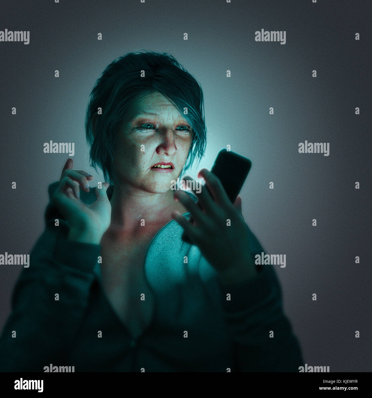 Frustrated older woman hi-res stock photography and images - Alamy