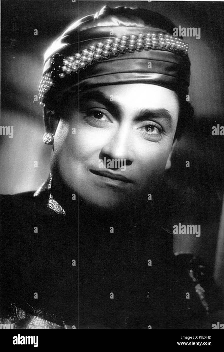 Portrait Ashok Kumar Actor Stock Photo Alamy
