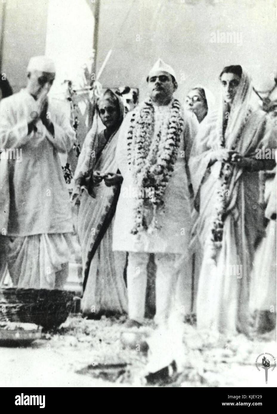 Jawaharlal Nehru at the time of the marriage of Indira and Feroze ...