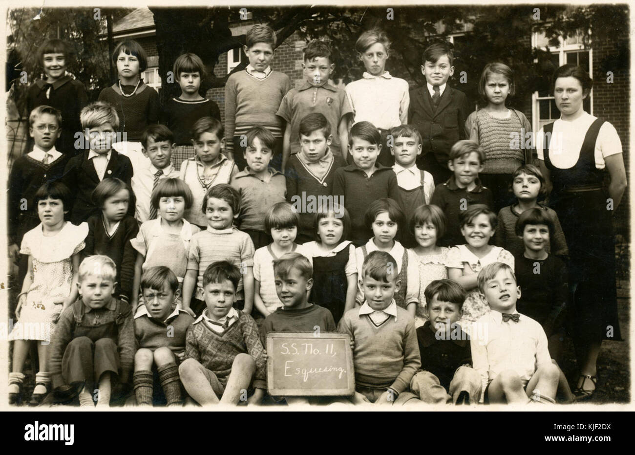 Glen Williams Public School Class Photo circa 1935 Stock Photo Alamy