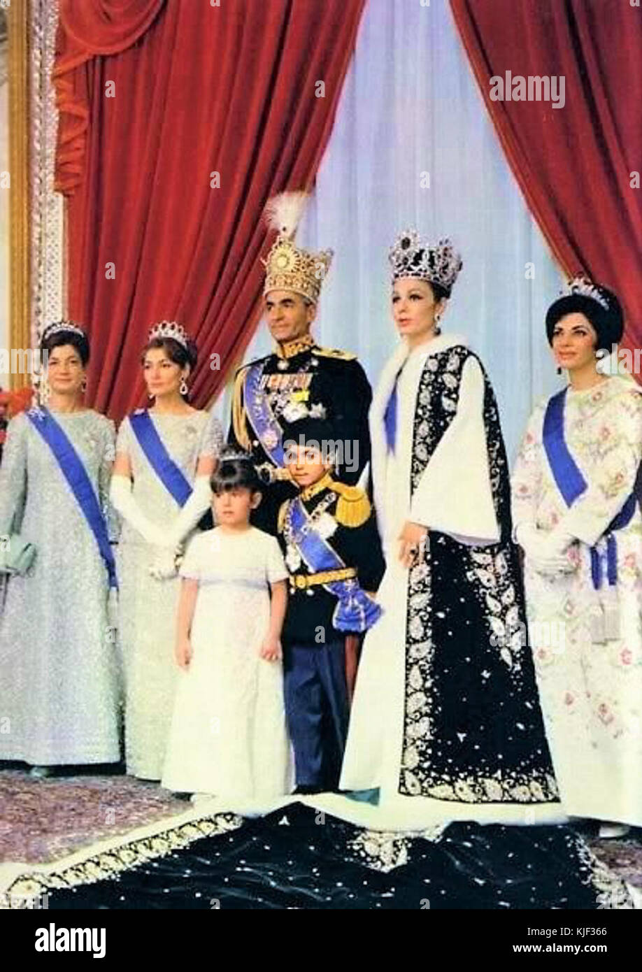 Mohammad Pahlavi Coronation Stock Photo - Alamy