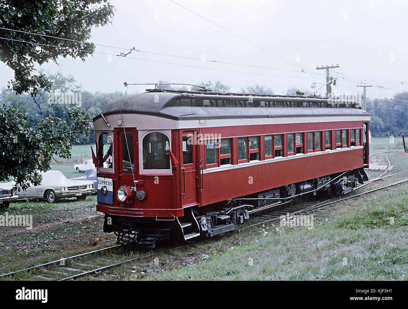 Fox River Trolley Museum's CA&E car at South Elgin, IL September 4