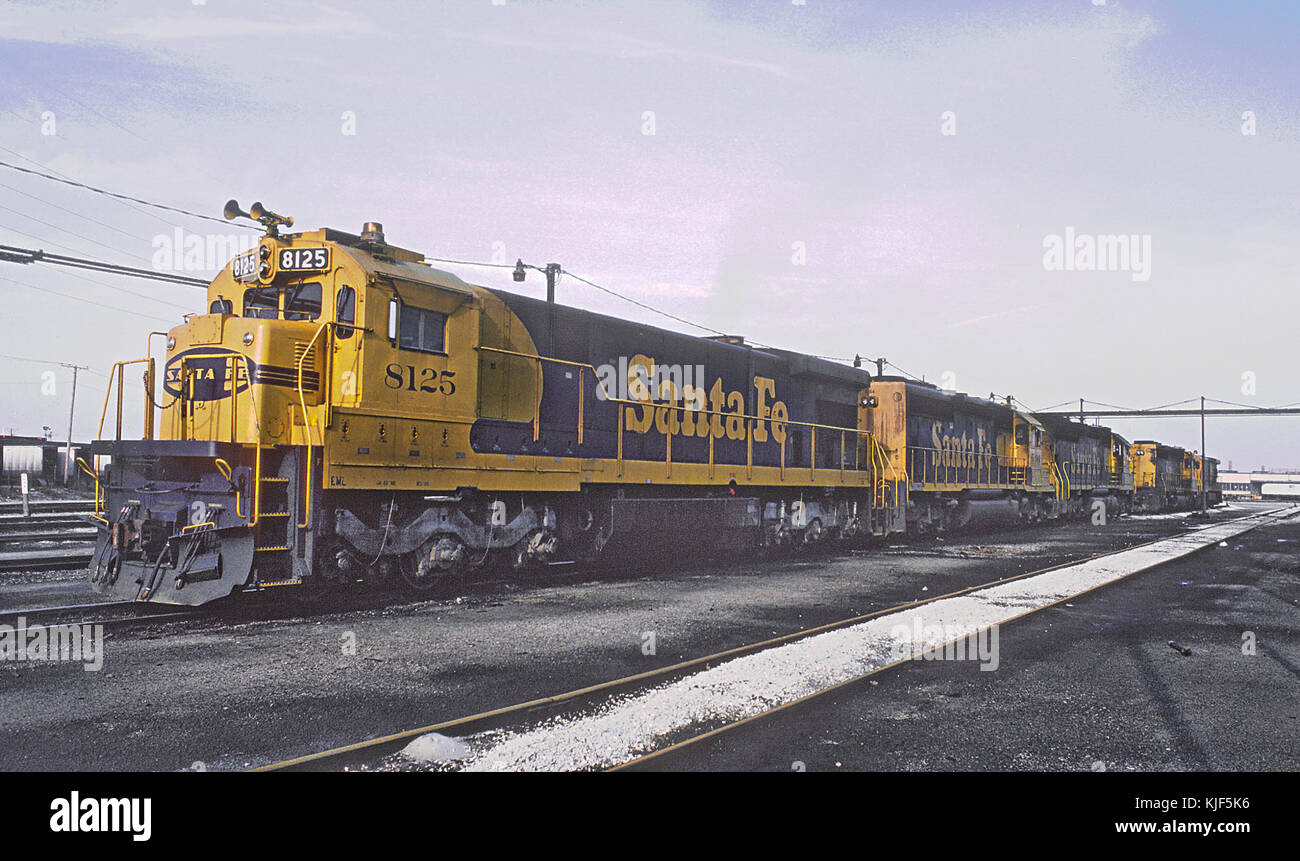 AT&SF 8125 Corwith Yard, Chicago, IL in January 1985 (29192747330 Stock
