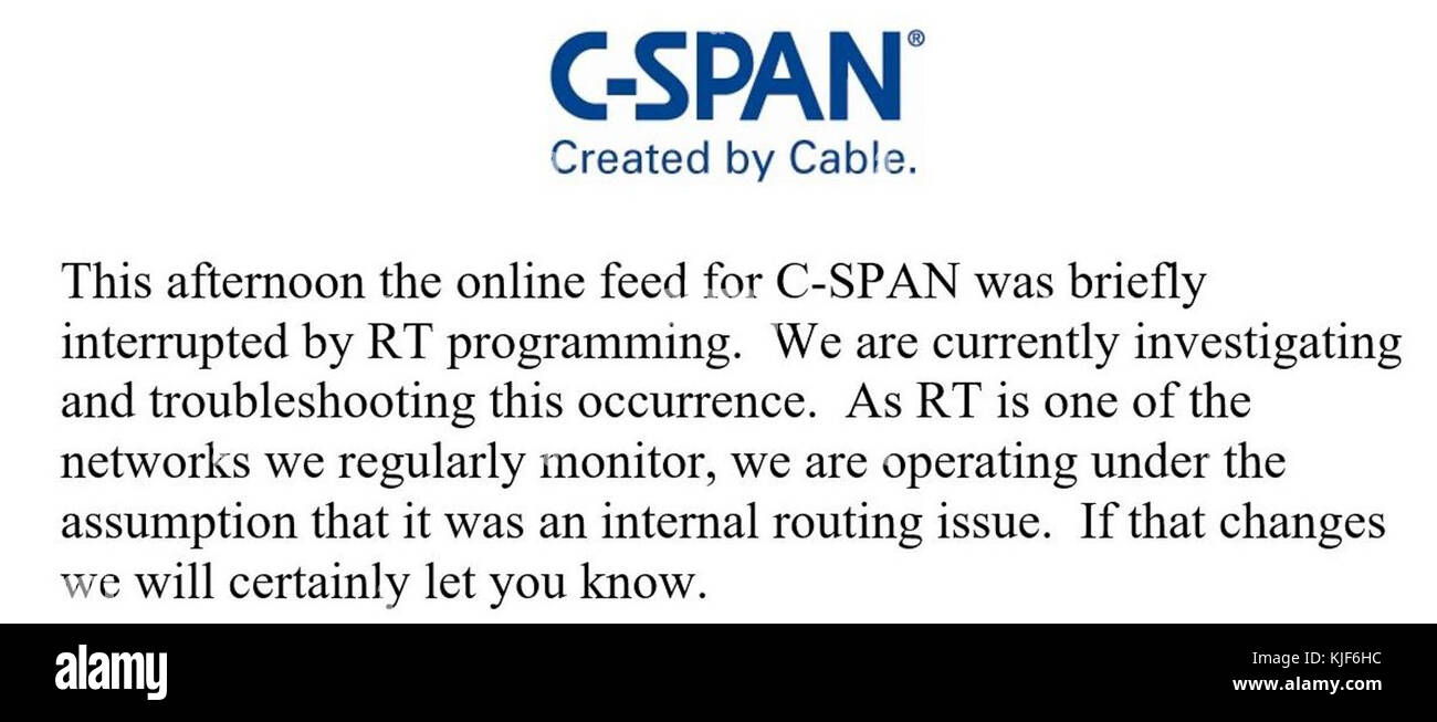 C span hi-res stock photography and images - Alamy