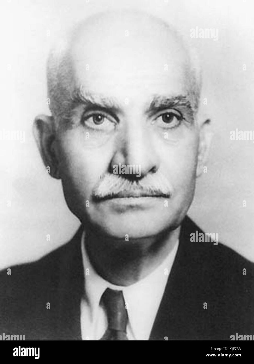 Reza Shah Pahlavi after abdication in South Africa Stock Photo