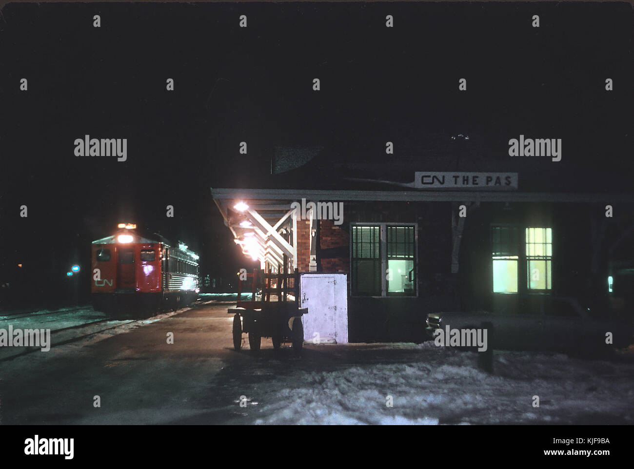 CN RDC at The Pas in Manitoba, Canada in November 1971 (34159415814 ...