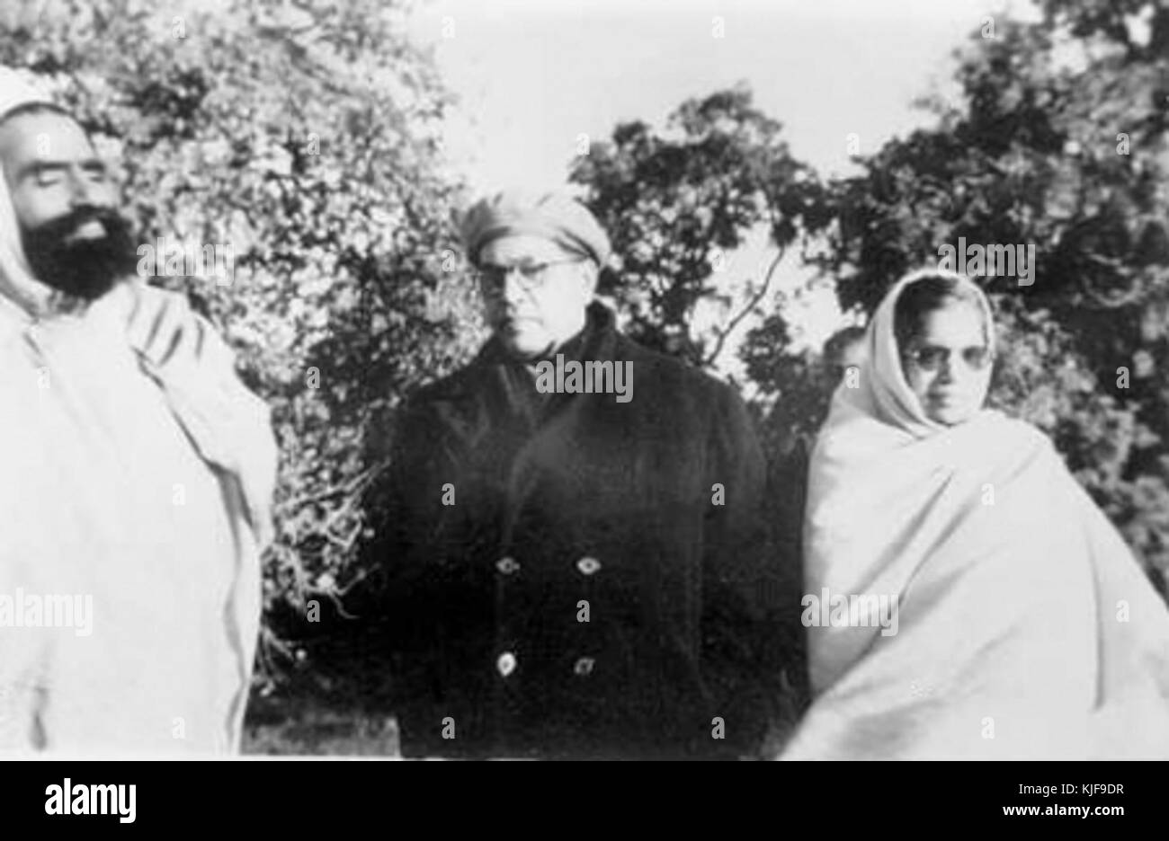 Dr. Ambedkar with his wife Mai Ambedkar at Hardnair 1948 Stock Photo ...