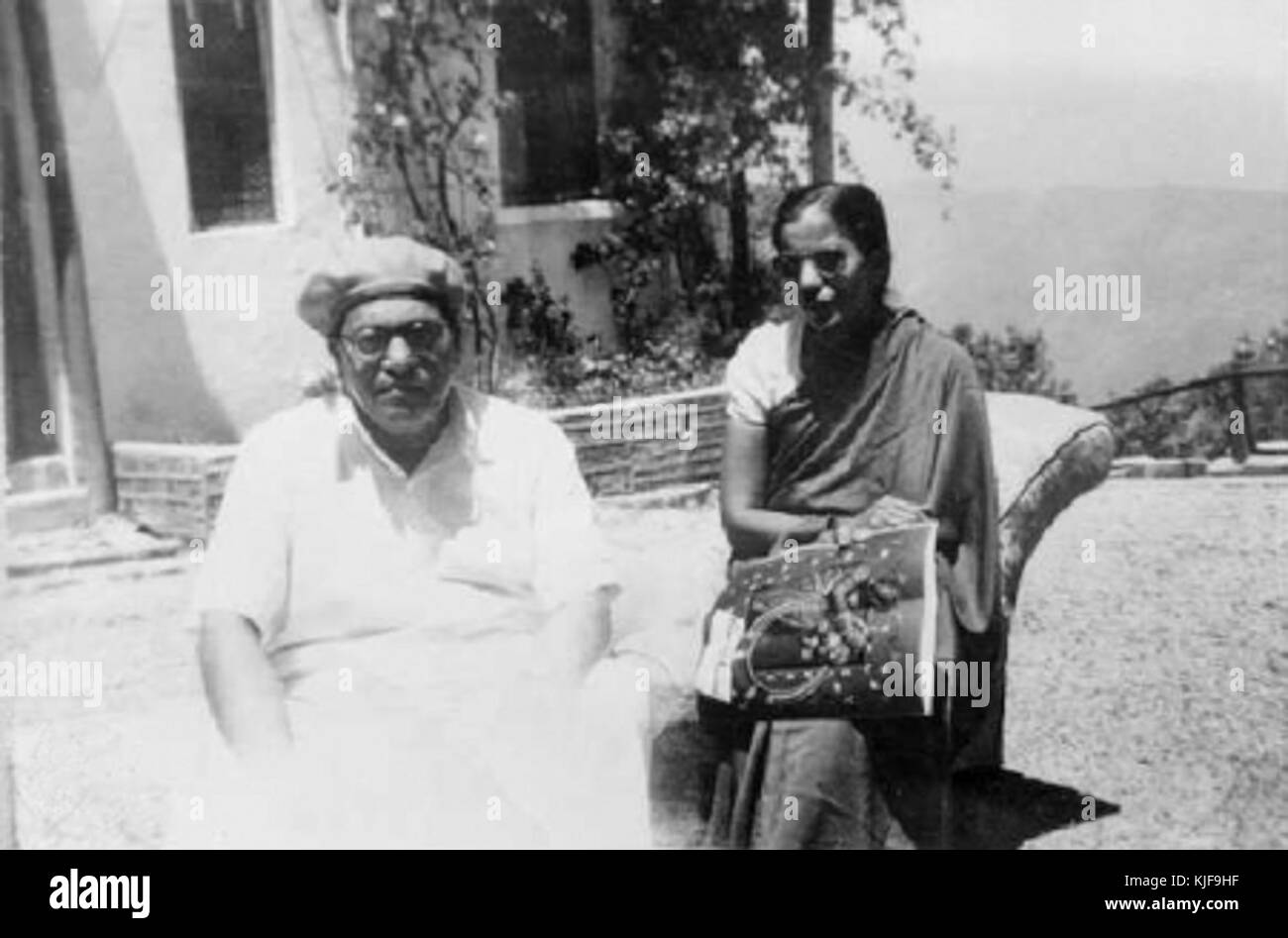 Dr Ambedkar With His Wife Savita Ambedkar At Masoori 1949 Stock Photo Alamy