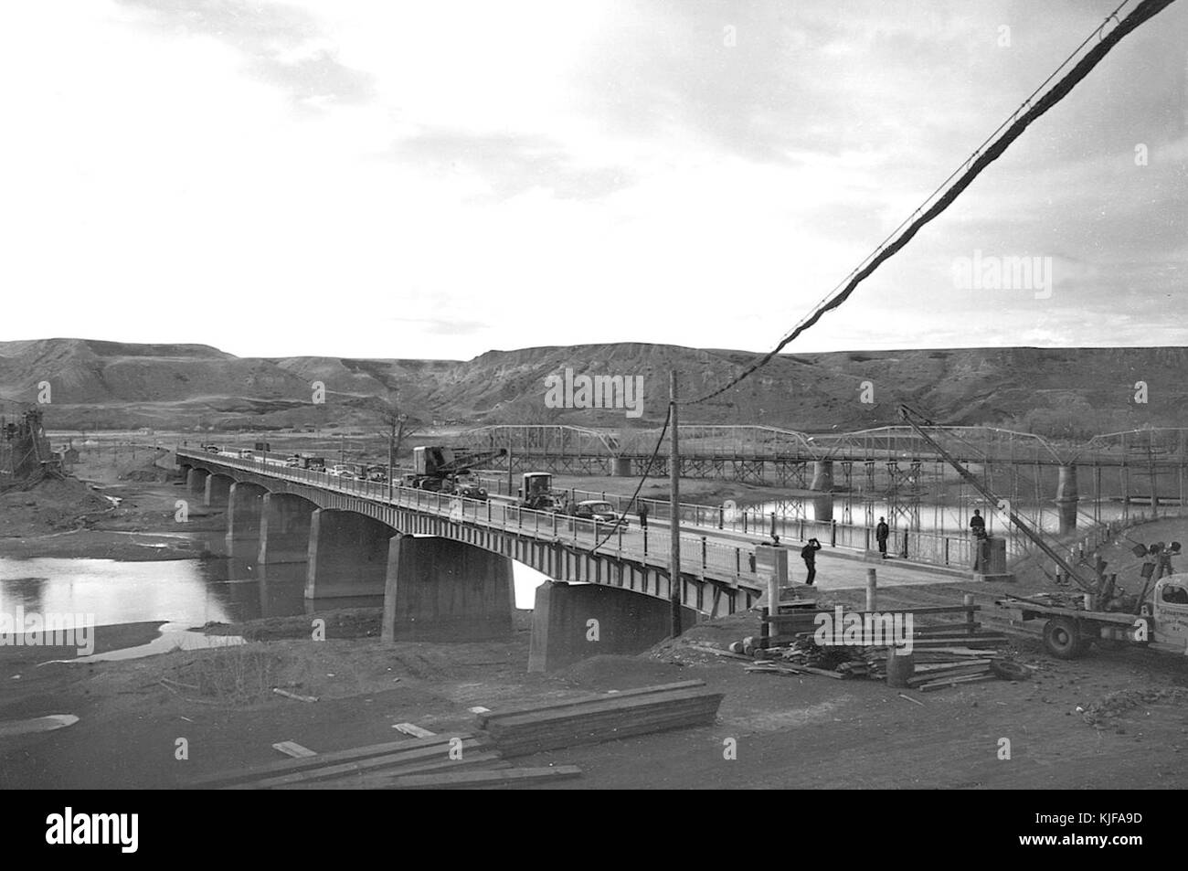 Highway 3 Lethbridge 1949 Stock Photo Alamy