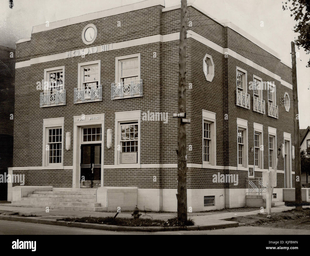 Richmond Hill Post Office, 1936 Stock Photo Alamy