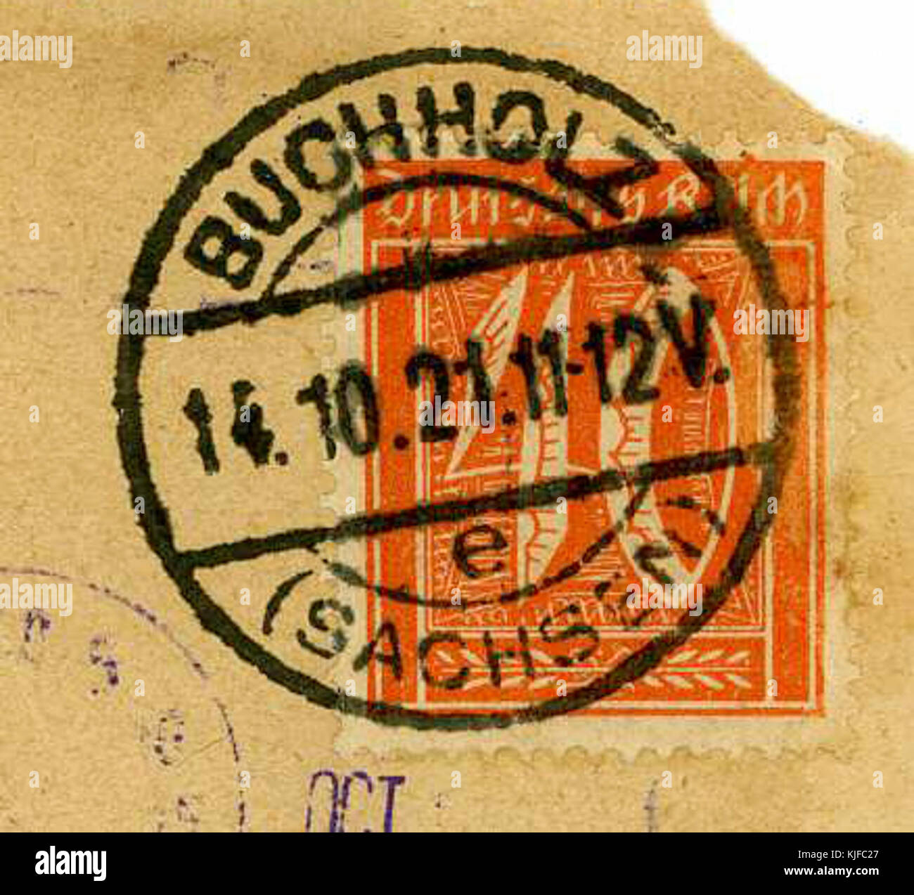 1921 40pfg Reich Buchholz Mi163 Stock Photo - Alamy