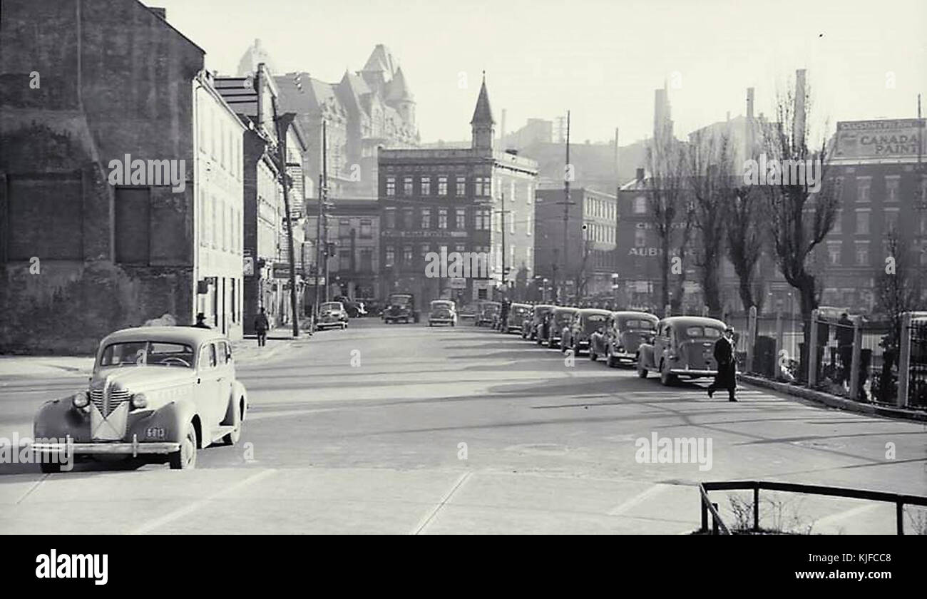 Rue Henderson   Quebec 1941 Stock Photo