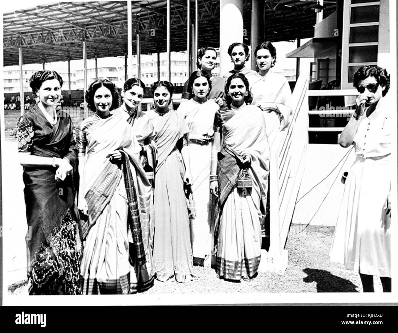 Miss India 1952 participants Stock Photo Alamy