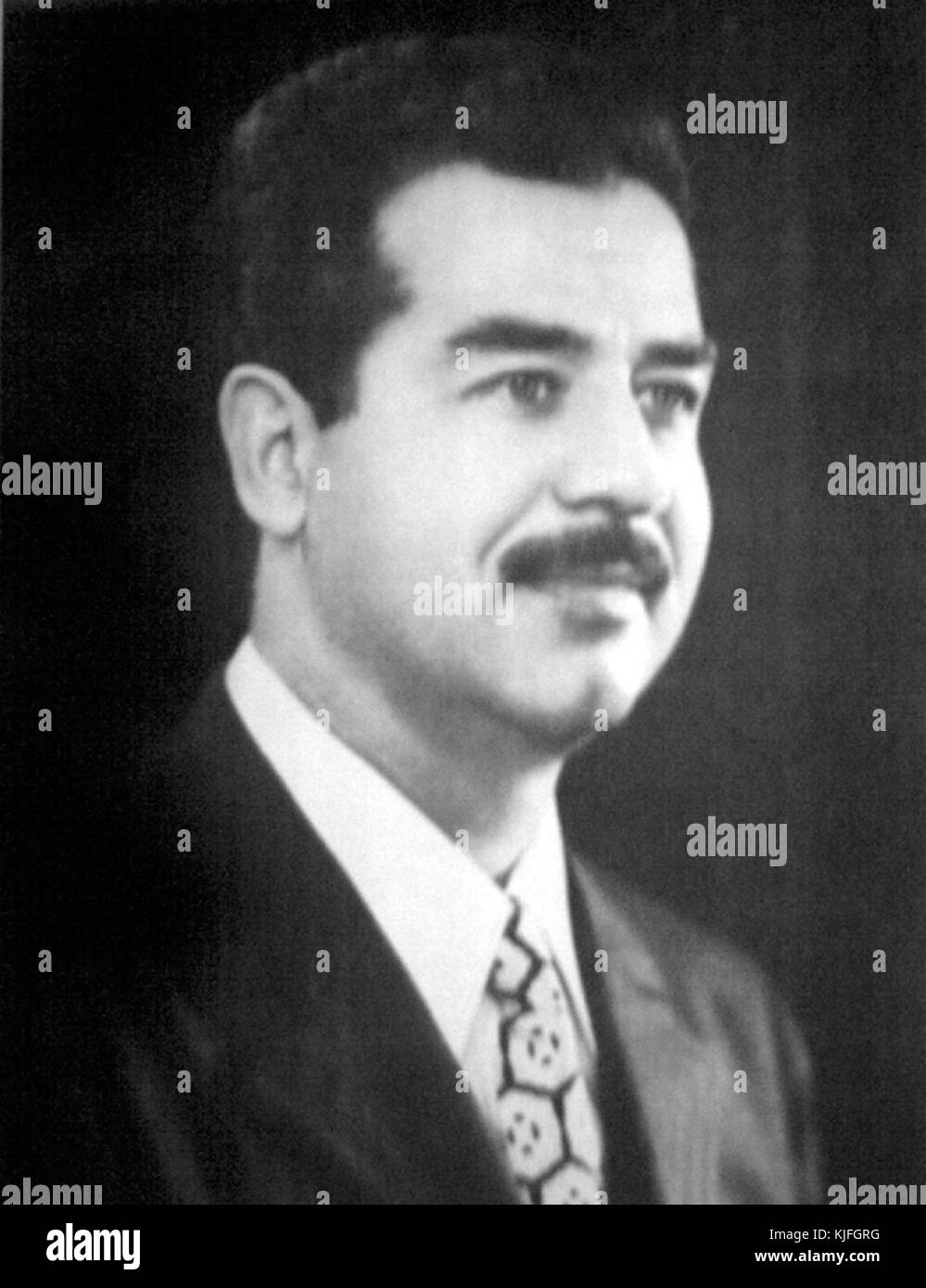 Saddam Hussein 1974 Stock Photo