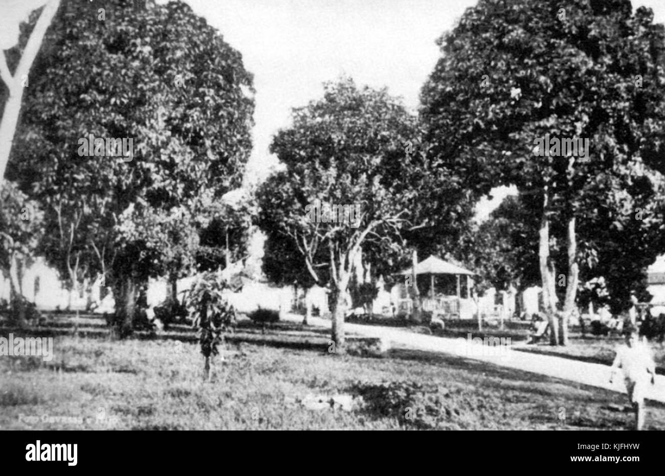 Parque Centenario 1910 1920 Stock Photo