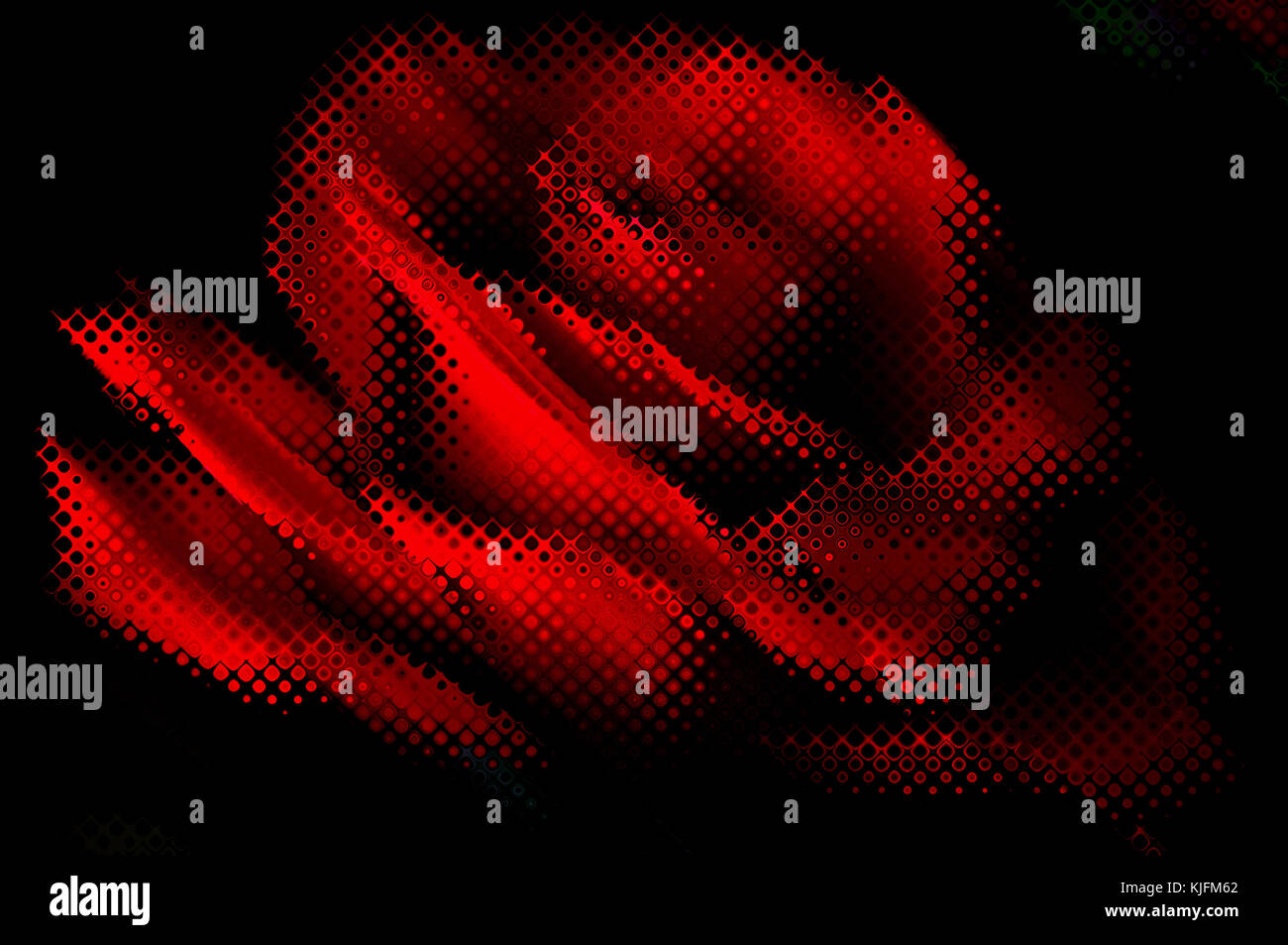 Abstract decorative background with red lines and figures in the form ...