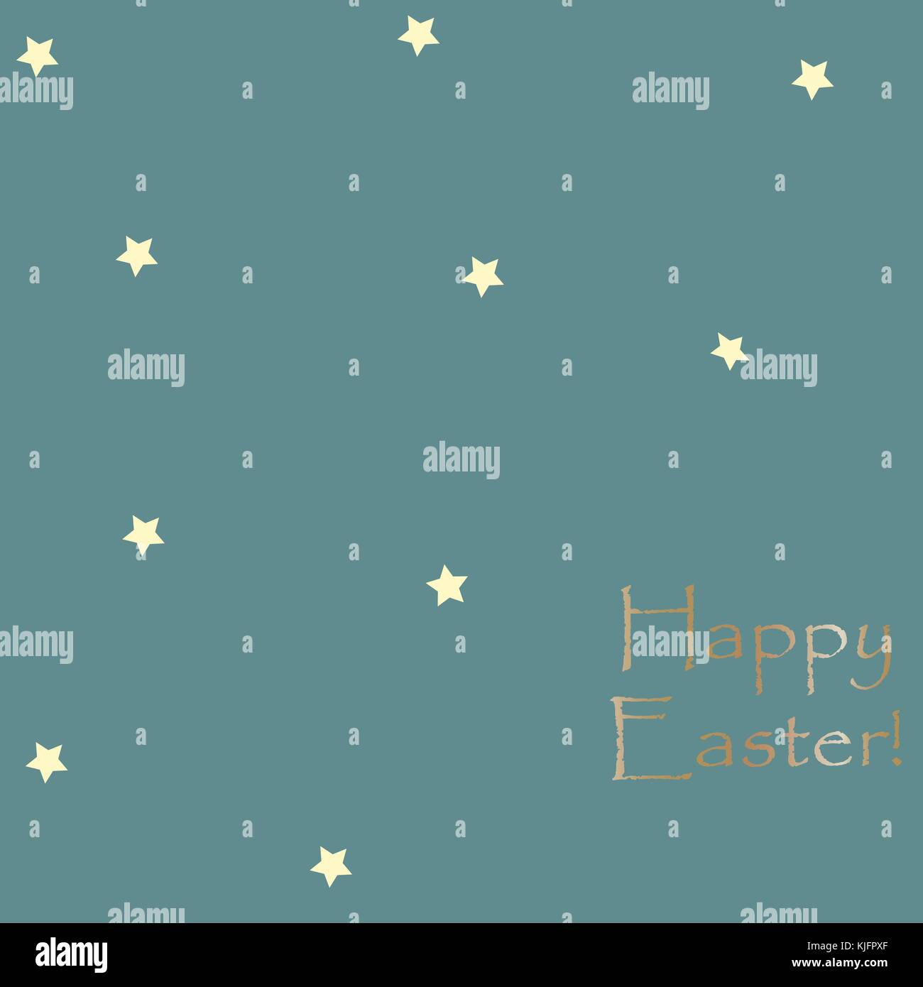 Happy Easter Greeting Card with golden message. Happy Easter Theme ...