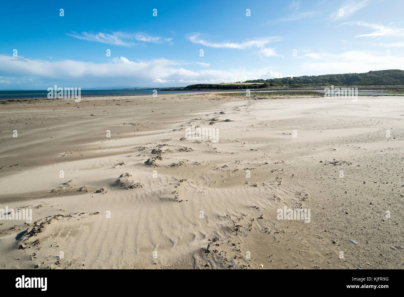 Dulas Bay or Traeth Dulas near City Dulas on Anglesey North Wales Stock