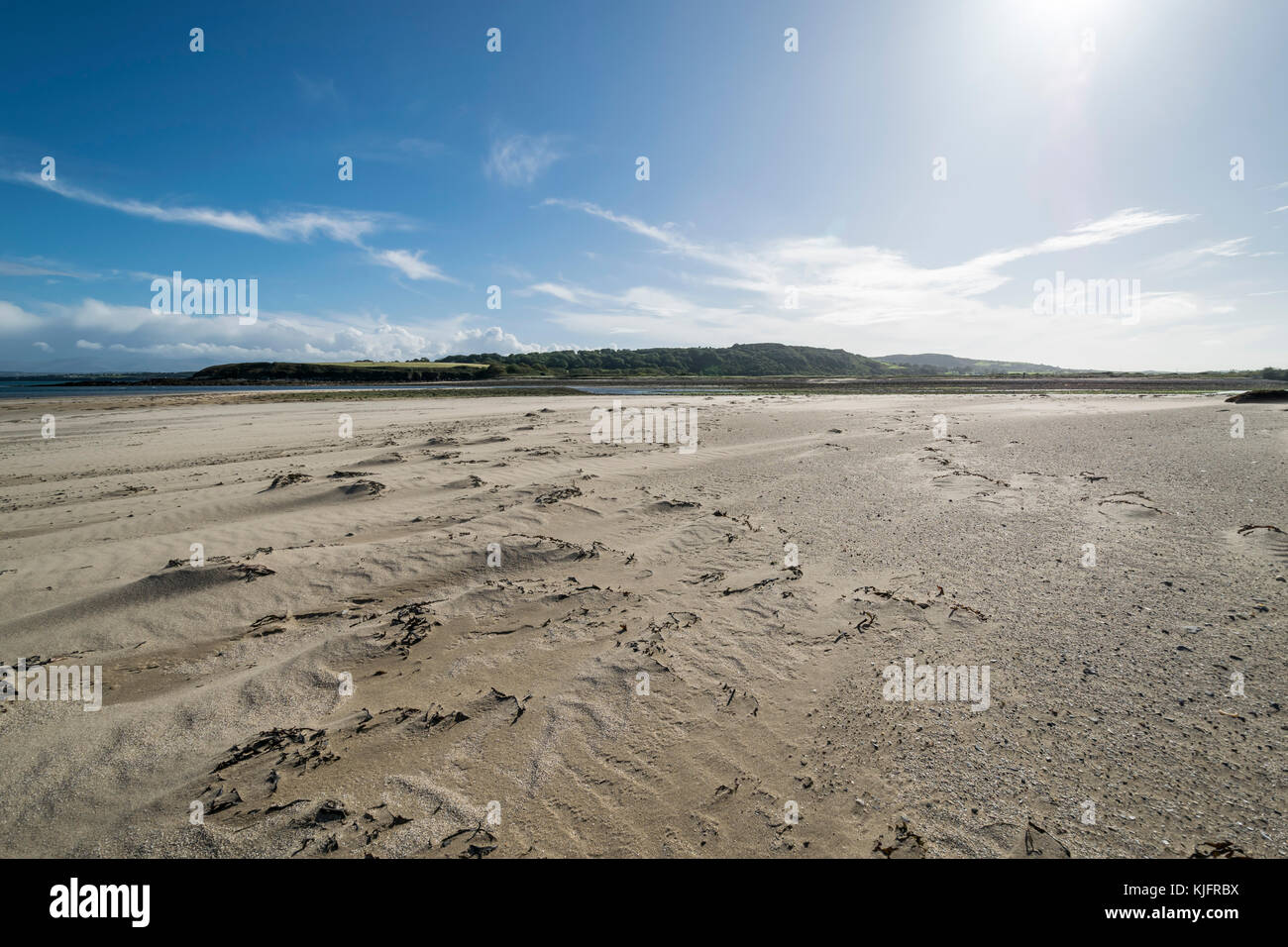 Dulas Bay or Traeth Dulas near City Dulas on Anglesey North Wales Stock