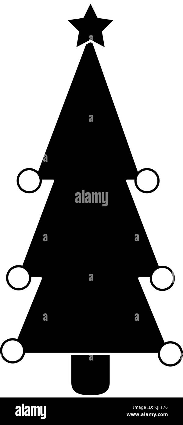 christmas tree isolated iicon vector illustration design Stock Vector ...