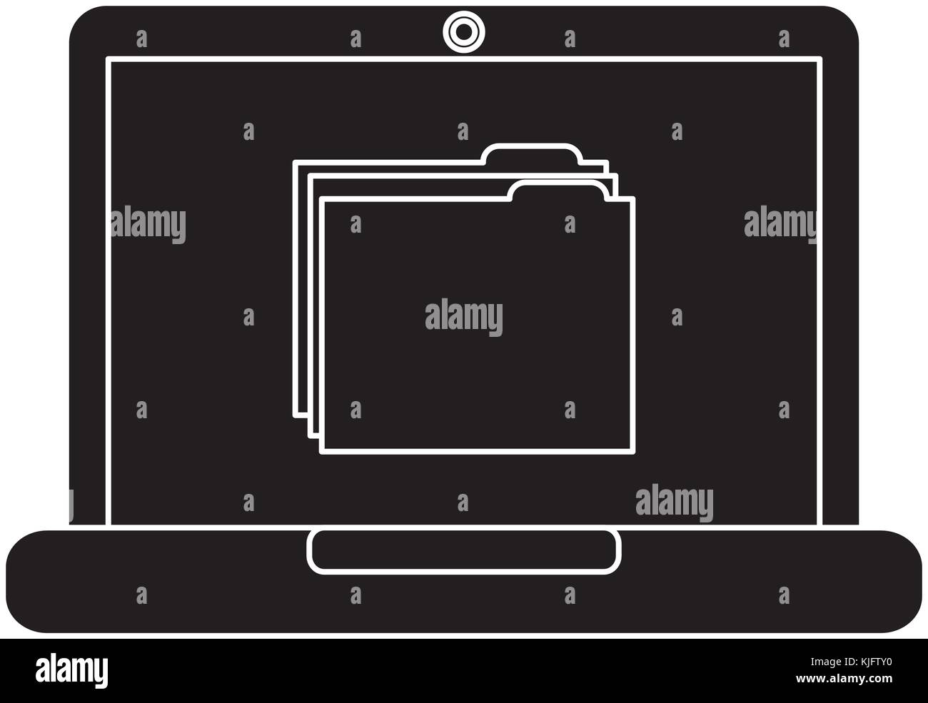 Confidential on screen Stock Vector Images - Alamy