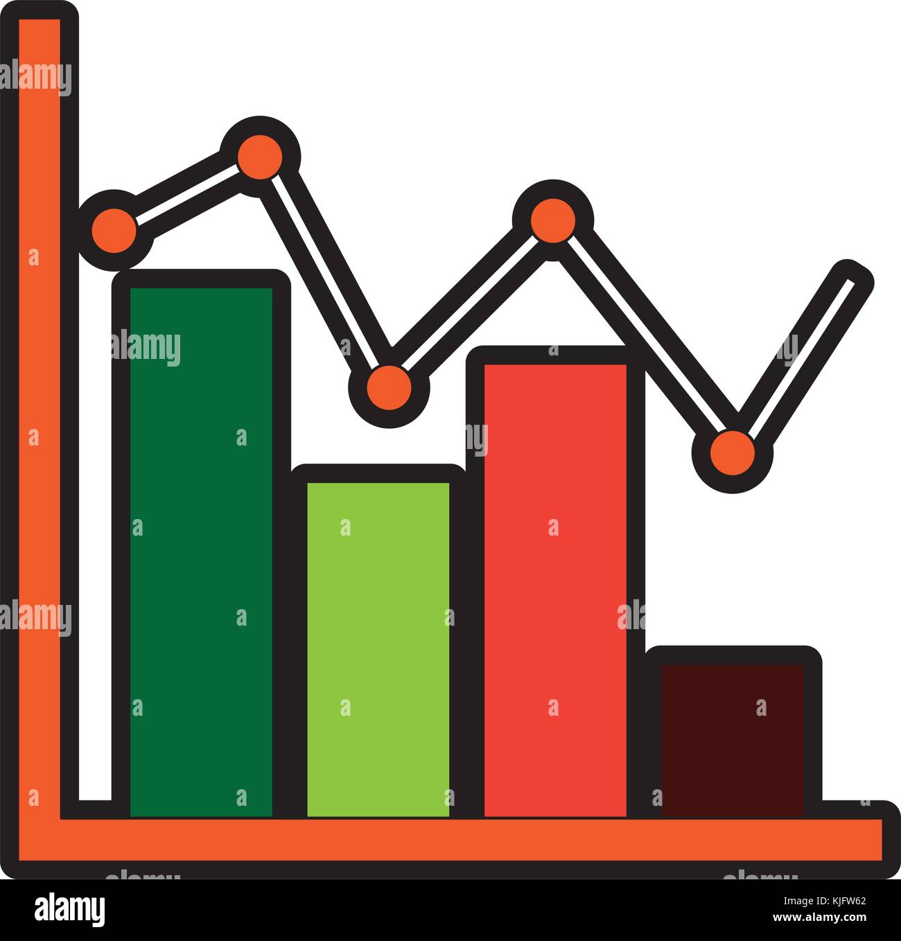 graph chart icon image Stock Vector Image & Art - Alamy