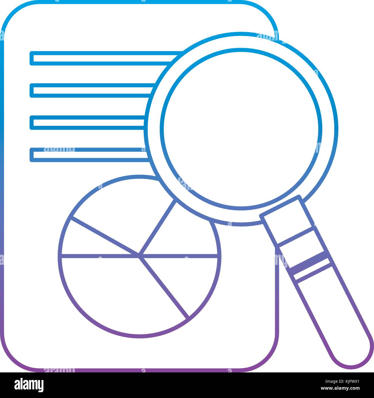 Document Graph Link business document graph chart diagram magnifier search Stock Vector ...