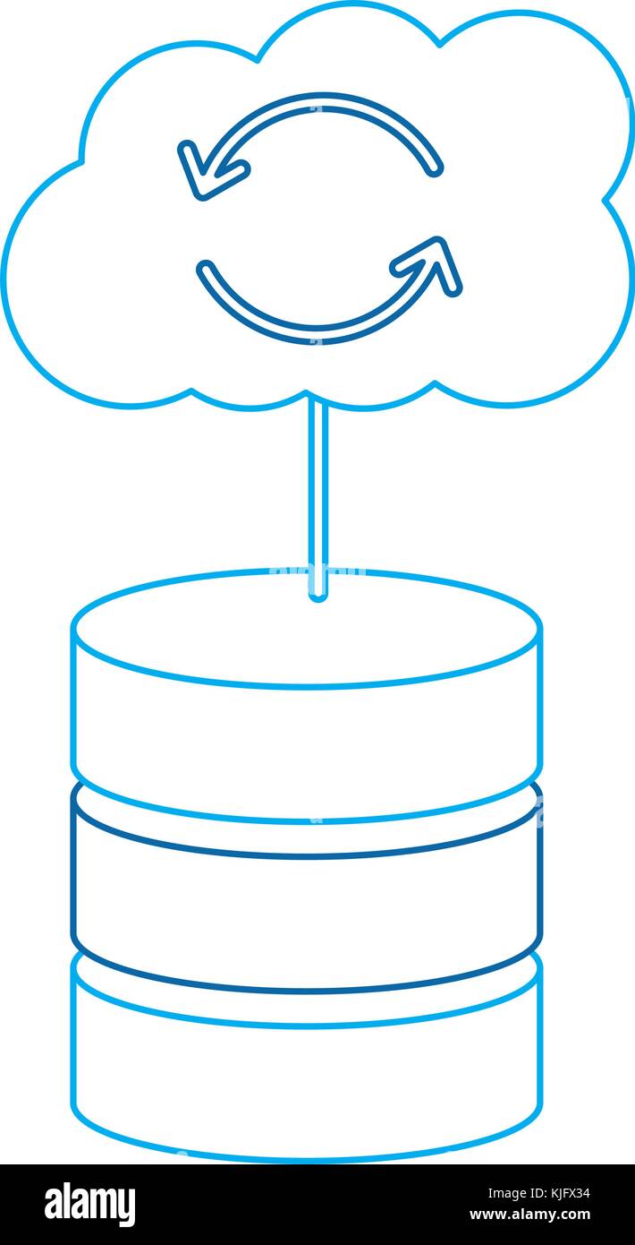 database with cloud storage data center icon image Stock Vector Image ...