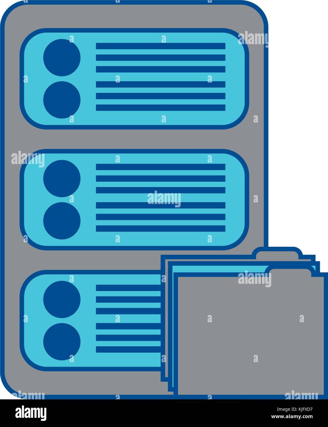 server with file folder web hosting icon image Stock Vector Image & Art ...