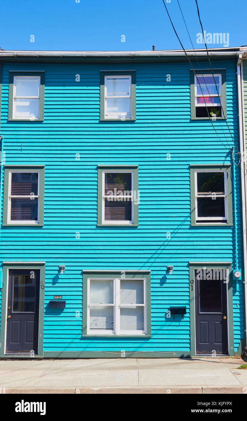 Colourful traditional house, St John's, Avalon peninsula, Newfoundland