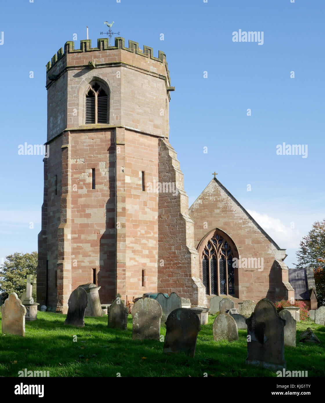 St Luke's Parish Church Hodnet, Hodnet, Shropshire, England, UK Stock Photo