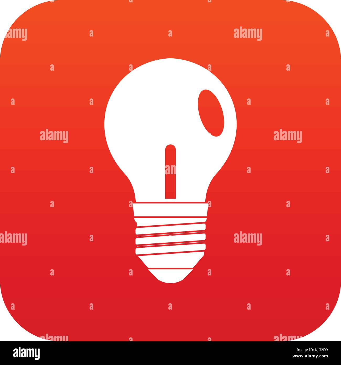 Light bulb icon digital red Stock Vector Image & Art - Alamy