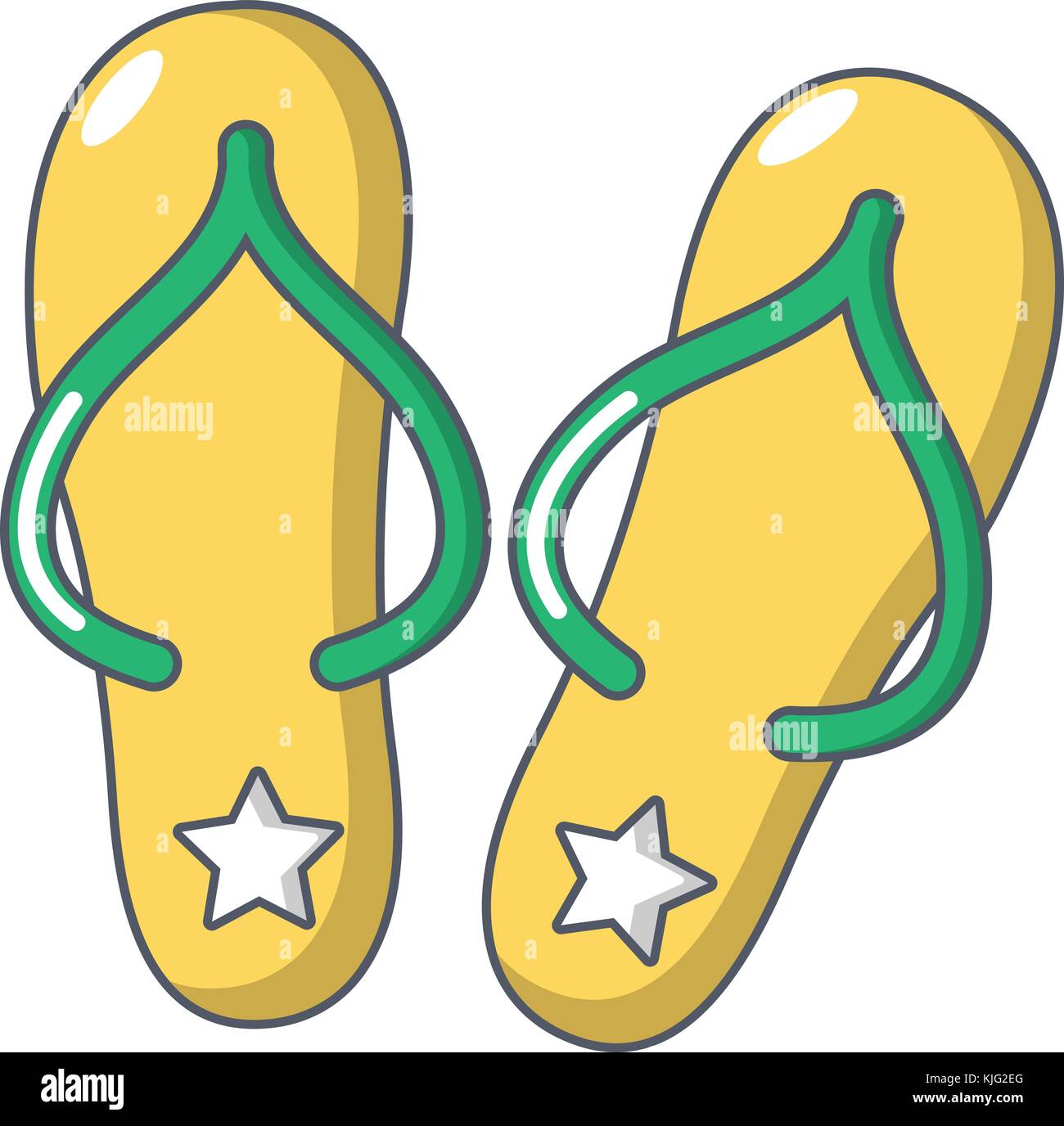 Flip flops icon, cartoon style Stock Vector Image & Art - Alamy