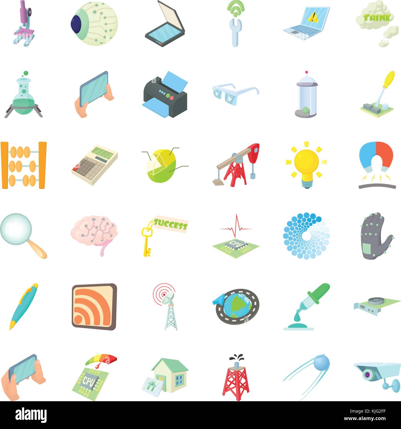 Ipad icons set, cartoon style Stock Vector Image & Art - Alamy